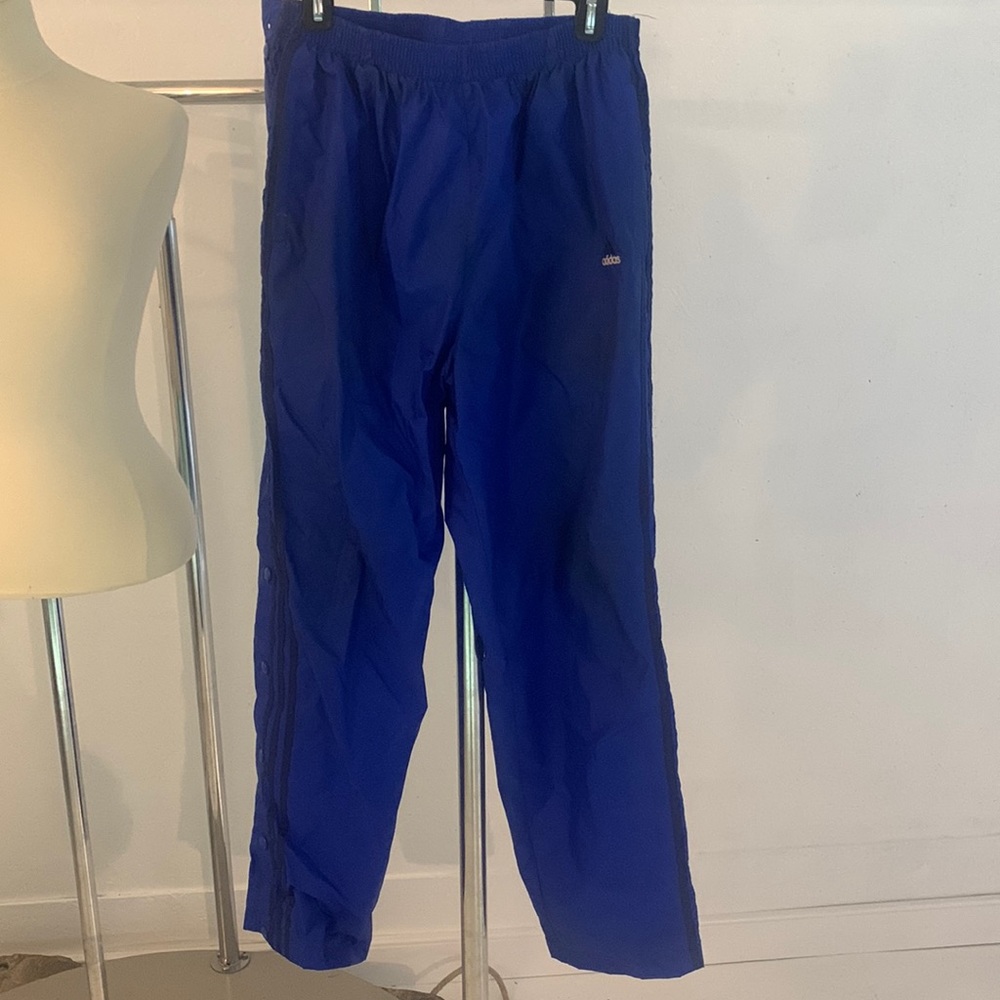 Early 2000’s Insulated Tearaway Blue Adidas Track Pants